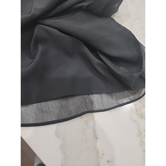 J. Crew Silk Dress Formal Emily Black Back Zip Strapless Lined Chiffon Women's 4 - Picture 8 of 8